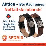 Notfallarmband Leder